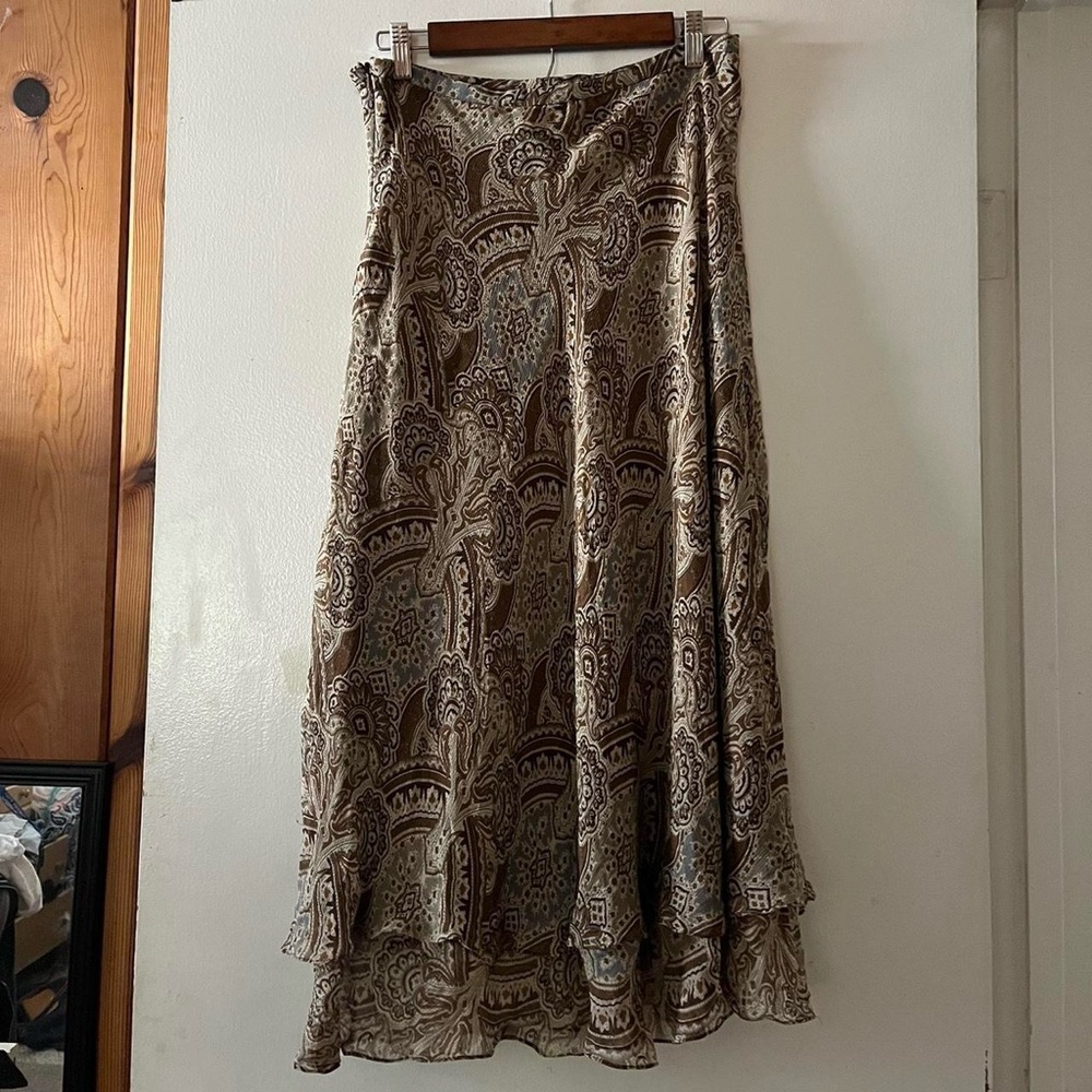 charter club mesh lacey sheer ruffle skirt!